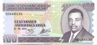 Burundi, 100 Francs -