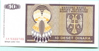 Bosnien Herzegovina, 10 Dinara Banja Luka, -