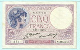 Frankreich, 5 Francs -