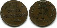 Mecklenburg-Strelitz, 3 Pfenninge Georg 1816-1860, -