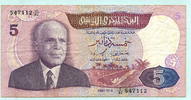 Tunesien, 5 Dinars -