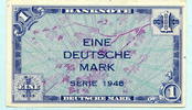 Bundesrepublik Deutschland 1 Mark Bank Deutscher Länder, -