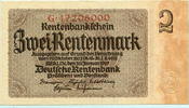 Deutsches Reich, 2 Rentenmark 1937 I 5,90 EUR  plus 6,00 EUR verzending