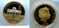 Cook Inseln, 1 Dollar Brandenburger Tor-Skulpturmünze, -