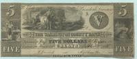USA, 5 Dollars Calais"The Washington Country Bank" -