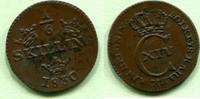 Schweden, 1/6 Skilling Carl IV.Johann 1818-1830, -