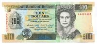 Belize, 10 Dollars -