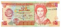 Belize, 5 Dollars -