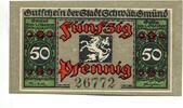 Württemberg, 50 Pfg. Schw.Gmünd, -