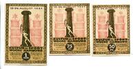 Hamburg, 50 Pfg. 75 Pfg. 1 Mk. Hamburg, -