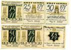 Hamburg, 2x25,2x50,2x75 Pfg. Altona, -