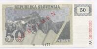 Slowenien, 50 Tolarjew SPEZIMEN -