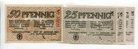 Dän.Nordschleswig 3x25 Pfg. 50 Pfg. Lügumkloster, -