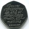 Großbritannien 1 x 50 Pence ~ Peace with all Nations ~ -