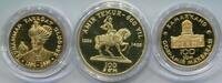 Usbekistan 1 + 2 x 100 Som ~ mit original Etui ~ -