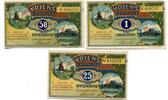 Dän.Nord-Schleswig 25 Pfg. 50 Pfg. 1 Mk. Woyens, -