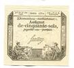 Frankreich, 50 Sols Assignat, -