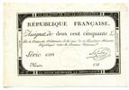 Frankreich, 250 Livres Assignat, -