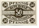 Hamburg 50 Pfg. Hamburg, -