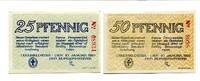Dän.Nord-Schleswig 25 Pfg. 50 Pfg. Lügumkloster, -