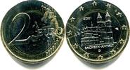 Deutschland, 2 Euro auf 1 Euro 2 Euro Sachsen Anhalt auf 1 Euro Ronde, -