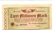 Deutsches Reich 2 Mio. Mark Berlin,Reichsbahn, -