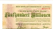 Deutsches Reich 500 Mio. Mark Altona, -