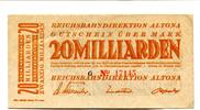 Deutsches Reich 20 Md. Mark Altona, -