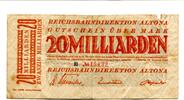 Deutsches Reich 20 Md. Mark Altona, -