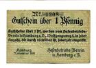 Hamburg 1 Pfg. Hamburg, -