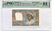 Madagaskar, 50 Francs SPECIMEN, -