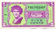 USA, 5 Cents Military Currency, -