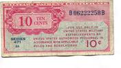 USA, 10 Cents Military Currency, -