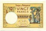 Madagaskar, 20 Francs o.J.(1937-47) SPECIMEN, II 250,00 EUR  plus 8,00 EUR verzending