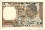 Madagaskar, 100 Francs o.J.(1961) II 185,00 EUR  plus 8,00 EUR verzending