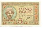 Madagaskar, 5 Francs o.J.(1937-47) SPECIMEN, II 295,00 EUR  plus 8,00 EUR verzending