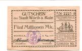 Bayern 5 Mio. Mark Wörth a.M., -