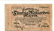 Niedersachsen 50 Md. Mark Wilhelmshaven, -