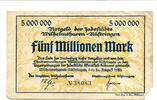 Niedersachsen 5 Mio. Mark Wilhelmshaven-Rüstringen, -