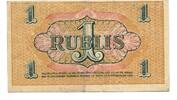 Lettland, 1 Rublis Riga, -