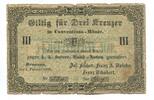 Österreich/Böhmen, 3 Kreuzer Braunau-Jes.Fischer,Franz A.Spiske u.Franz Schubert, -