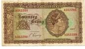 Luxemburg, 20 Frang -