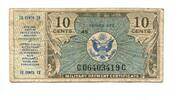USA, 10 Cents Military Payment Certificate, -