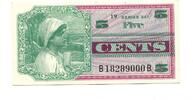 USA, 5 Cents Military Payment Certificate, -