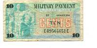 USA, 10 Cents Military Payment Certificate, -