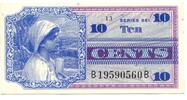 USA, 10 Cents Military Payment Certificate, -