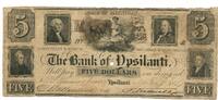 USA, 5 Dollars State of Michigan-The Bank of Ypsilanti, -