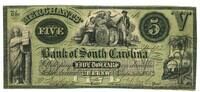 USA, 5 Dollars Merchants Bank of South Carolina, -