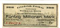 Hessen 50 Mio. Mark Worms, -
