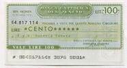 Italien 100 Lire ~ Banca Cattolica del Veneto ~ -